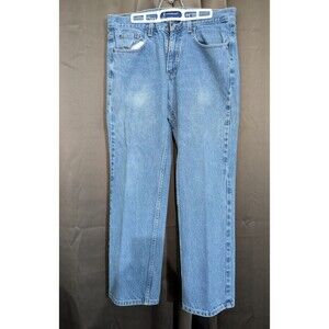 Lanesboro Men's Relaxed Fit Blue Jeans Size 34x30 Straight Leg